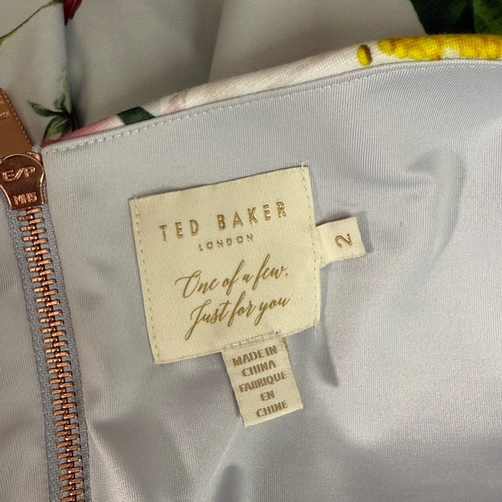 TED BAKER Floral Pink Sleeveless Top 2 - Picture 10 of 11